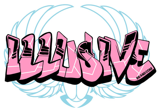 Pink/blue - illusive logo - T-Shirts, Singlets & Hoodies
