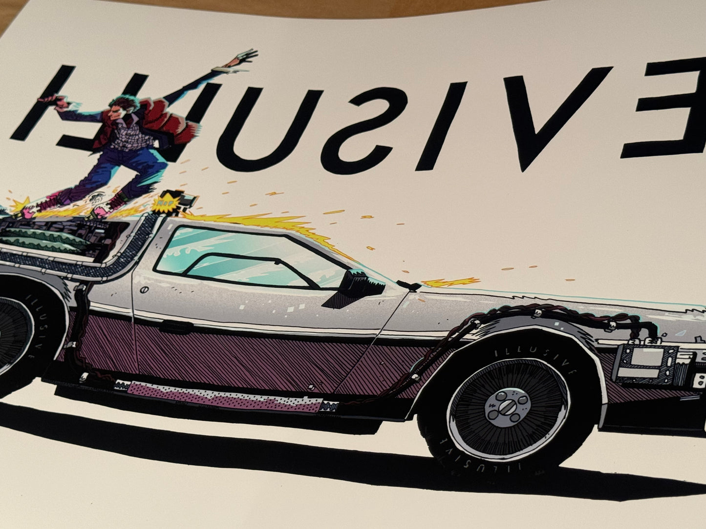 illusive DeLorean A2 size print