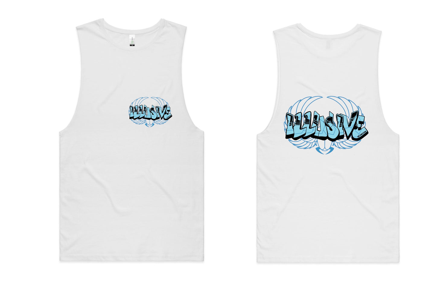 Blue - illusive logo - T-Shirts, Singlets & Hoodies