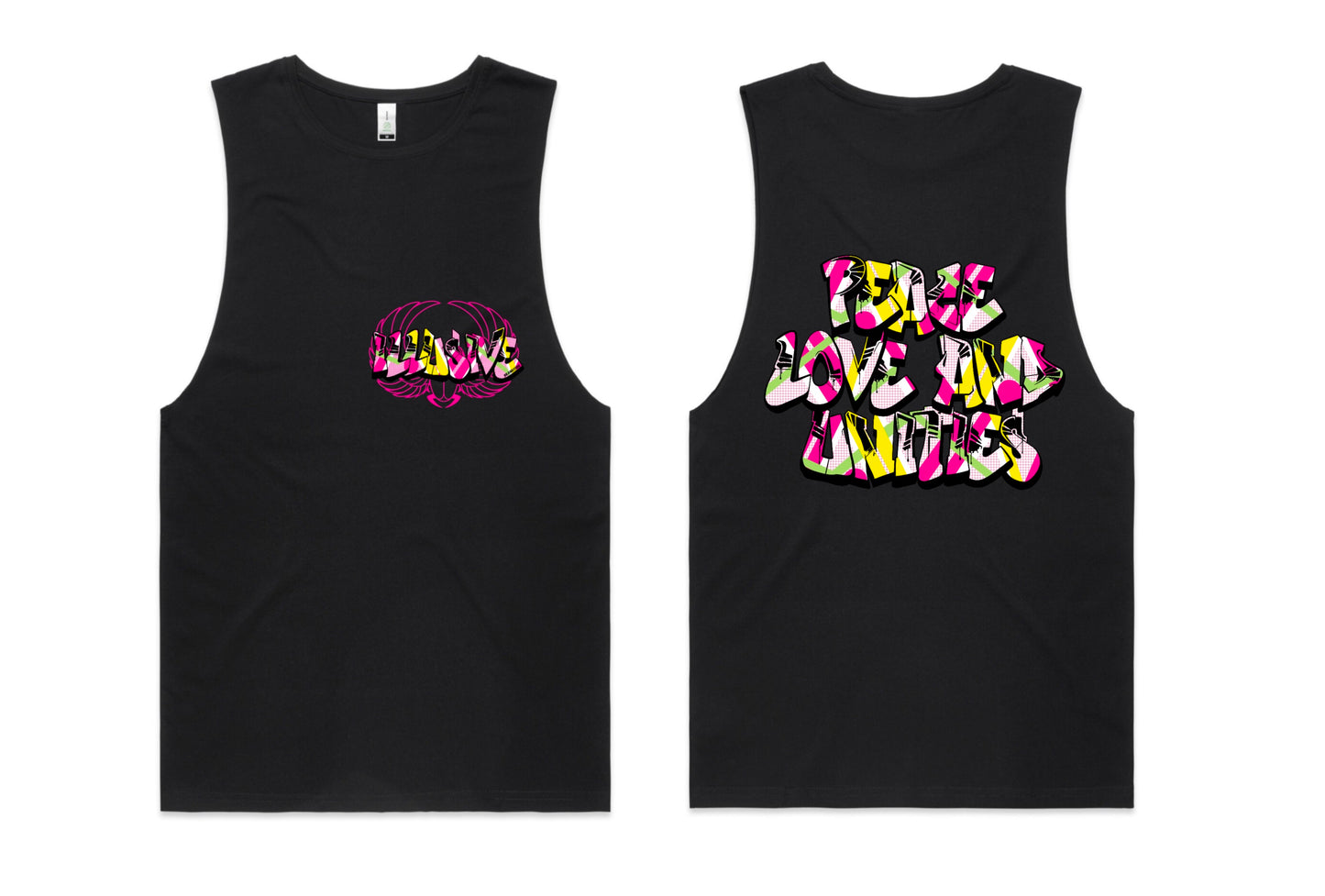 Pink - Peace, Love & Unities - T-Shirts, Singlets & Hoodies