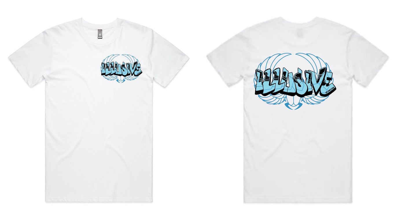 Blue - illusive logo - T-Shirts, Singlets & Hoodies