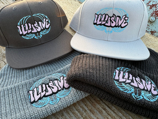 Pink illusive logo - Hats - Beanies - Bucket hats