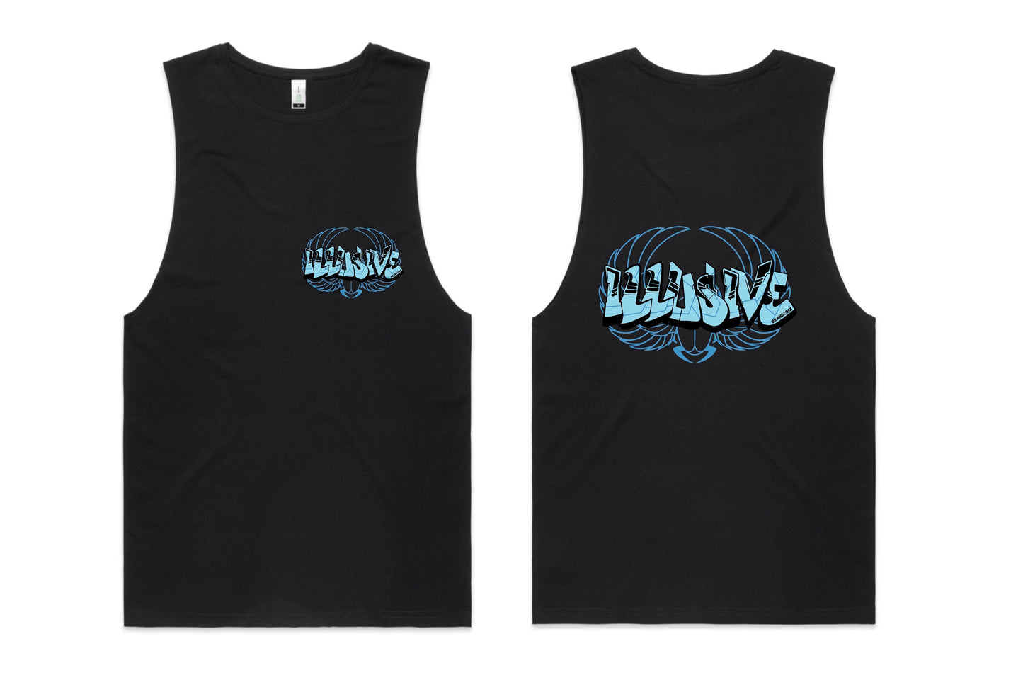 Blue - illusive logo - T-Shirts, Singlets & Hoodies
