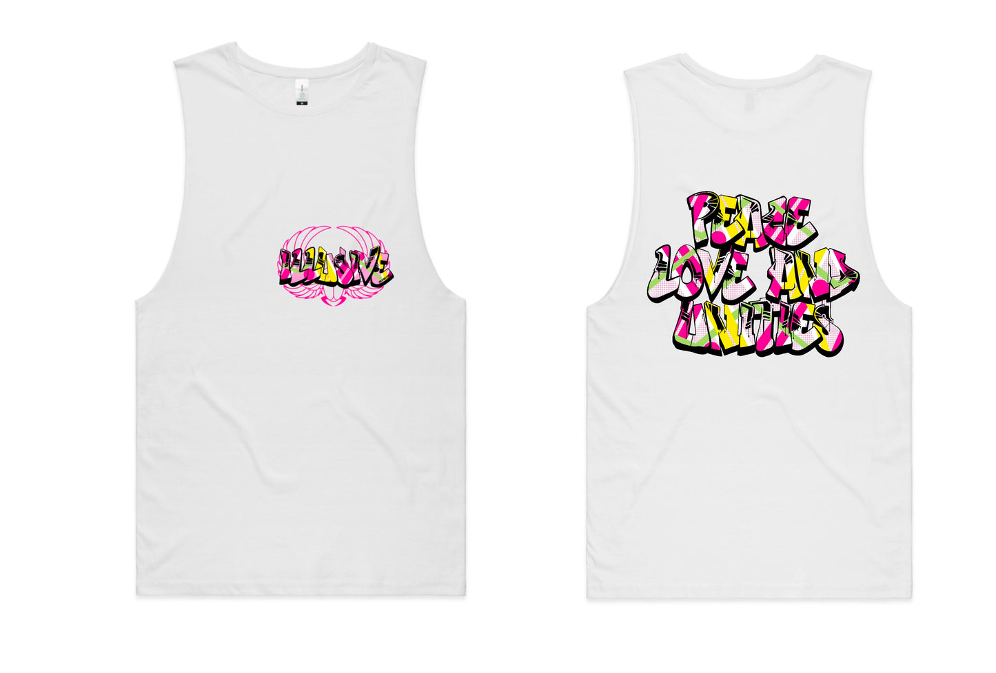 Pink - Peace, Love & Unities - T-Shirts, Singlets & Hoodies