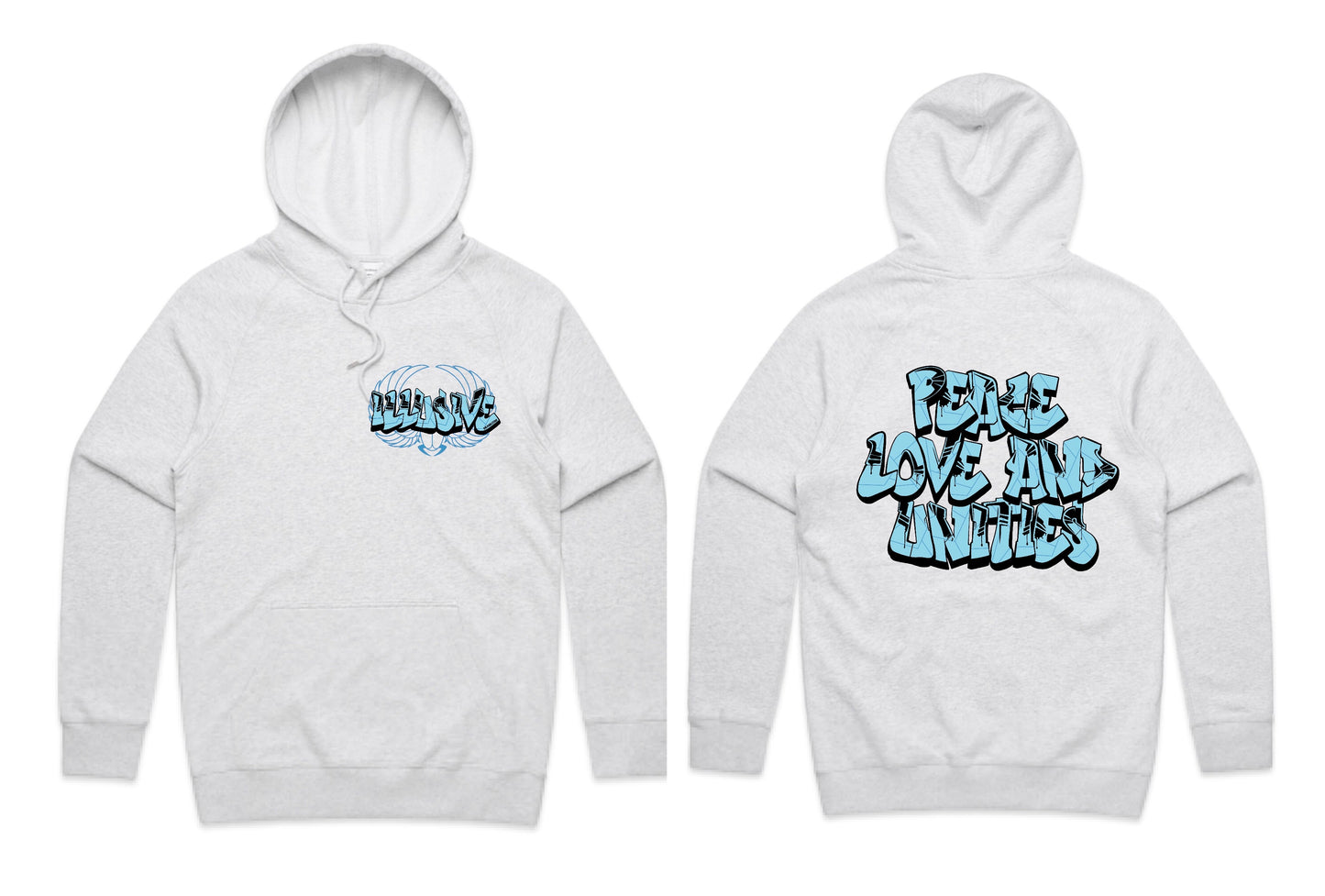 Blue - Peace, Love & Unities - T-Shirts, Singlets & Hoodies