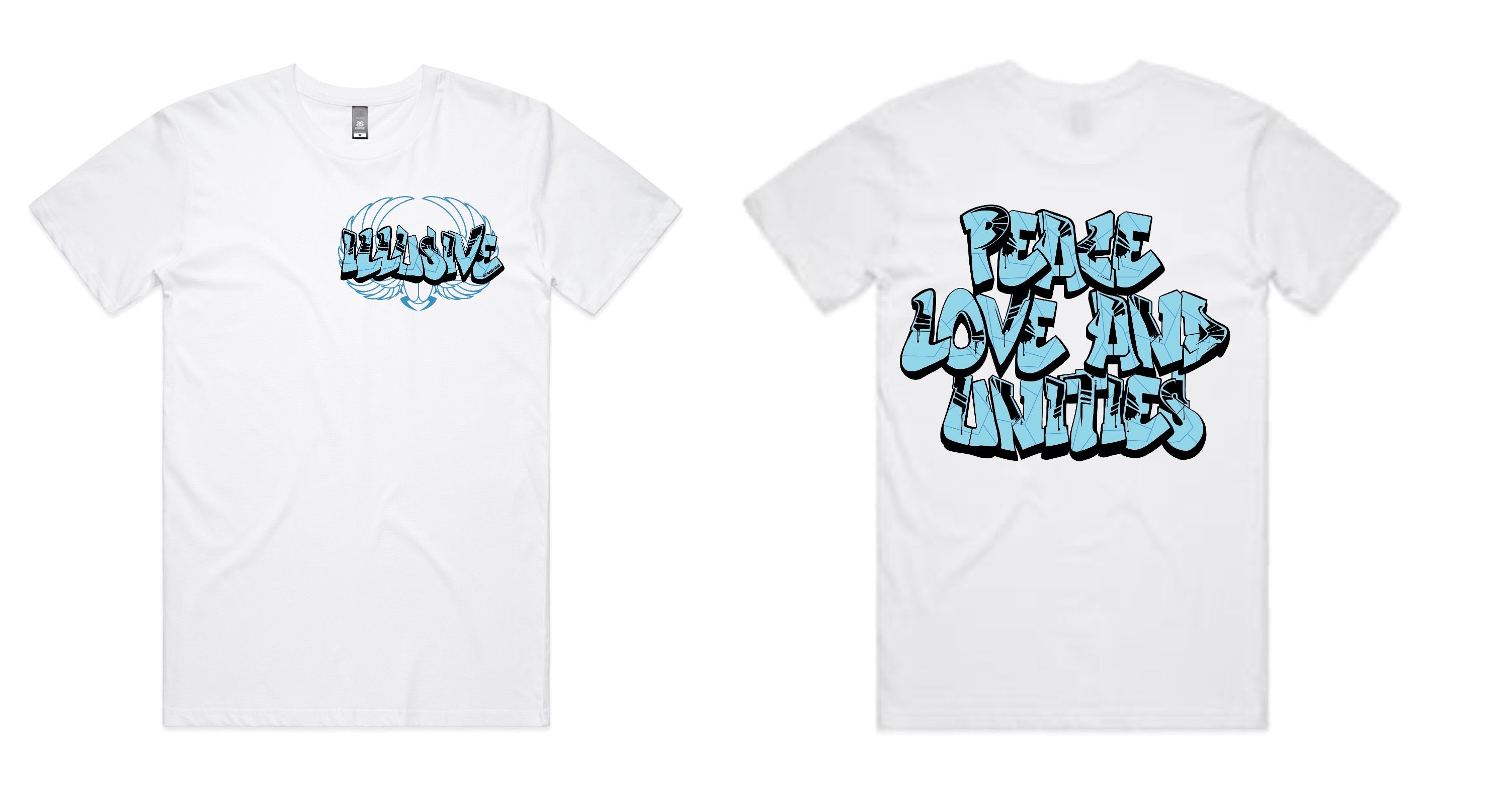 Blue - Peace, Love & Unities - T-Shirts, Singlets & Hoodies