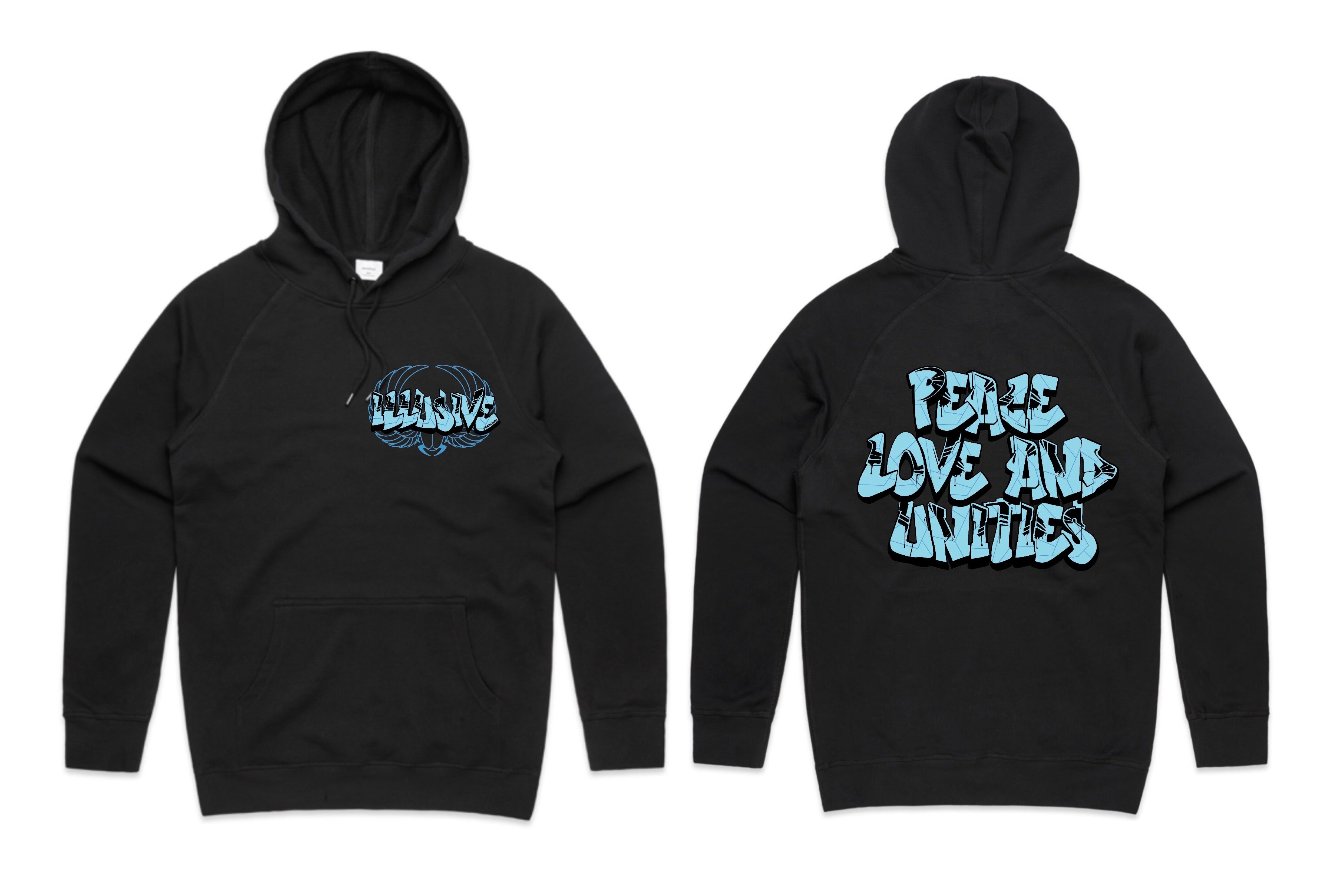 Blue - Peace, Love & Unities - T-Shirts, Singlets & Hoodies