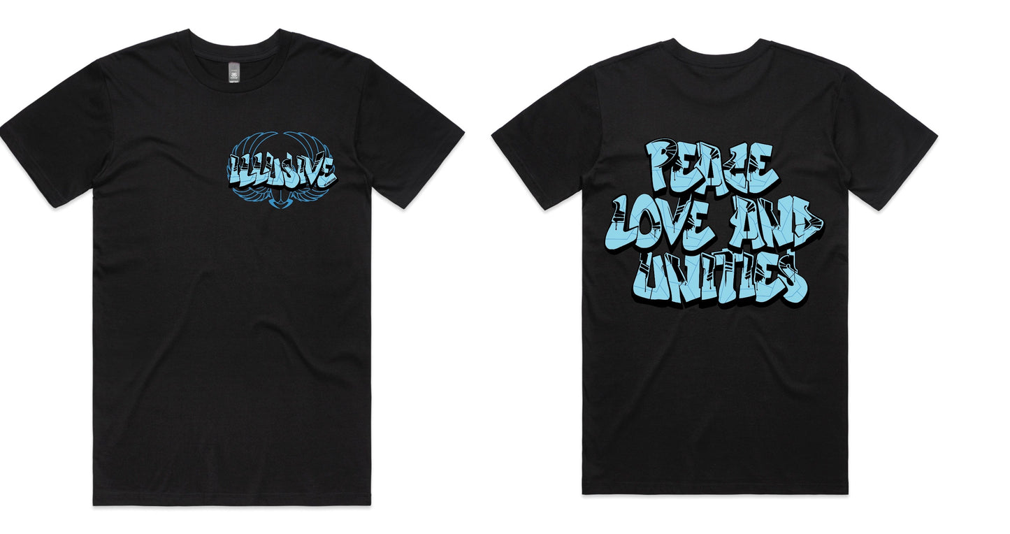 Blue - Peace, Love & Unities - T-Shirts, Singlets & Hoodies