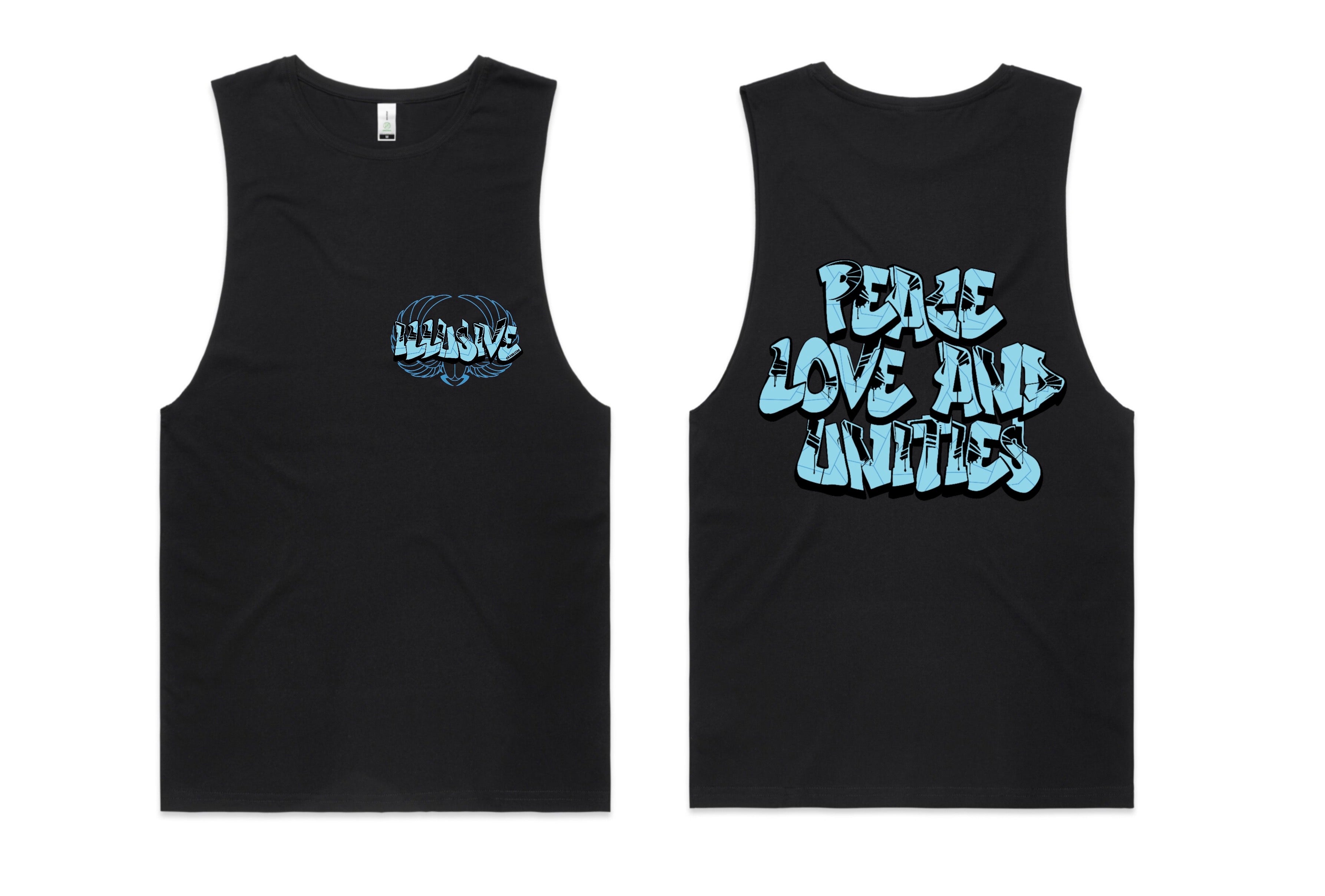 Blue - Peace, Love & Unities - T-Shirts, Singlets & Hoodies