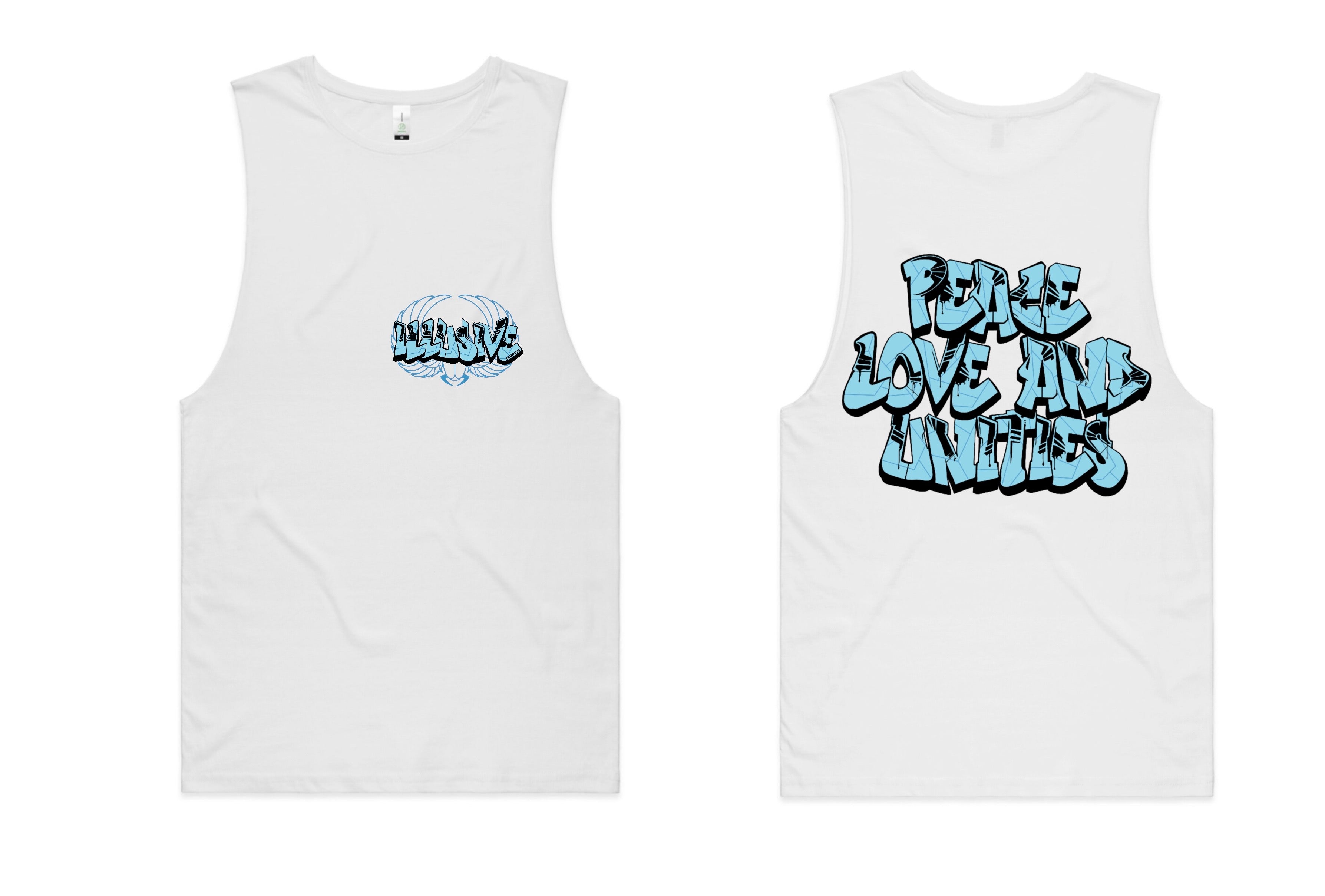 Blue - Peace, Love & Unities - T-Shirts, Singlets & Hoodies